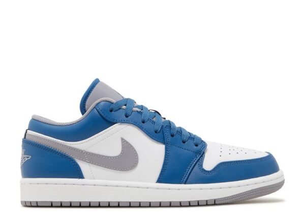 Air Jordan 1 Low White True Blue Cement Grey