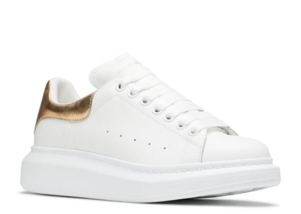 Alexander Mc Queen Wmns Oversized Sneaker White Light Gold - Image 2