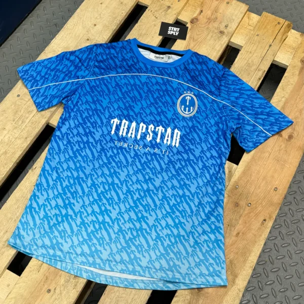 Trapstar T Football Jersey - Blue Gradient - Image 3