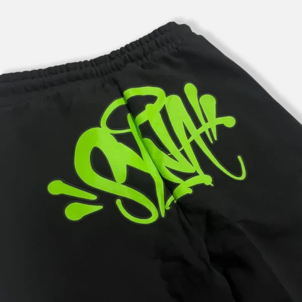 Syna World Logo Tracksuit - Black Green - Image 7