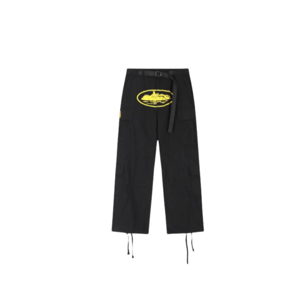 Corteiz Alcatraz Cargo Trouser Black Yellow