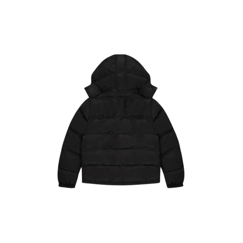 Trapstar Irongate Detachable Hooded Puffer Jacket - Blackout Edition