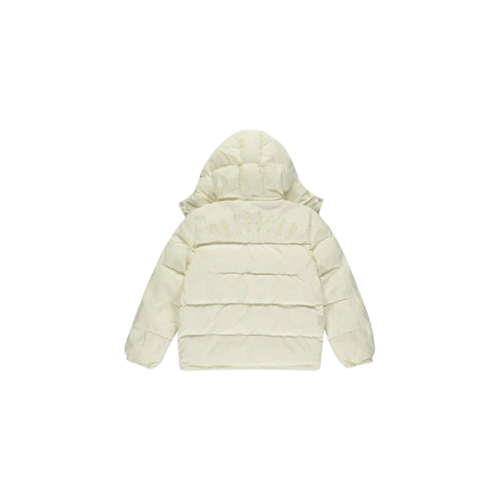 Trapstar Irongate Detachable Hooded Puffer Jacket - Cream