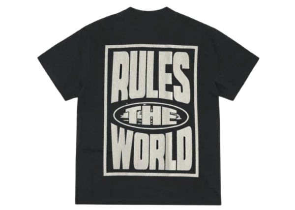 Corteiz RTW Rules The World T-Shirt - Black / White