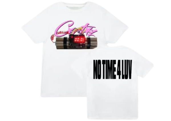 Corteiz RTW Timebomb T Shirt - White / Pink