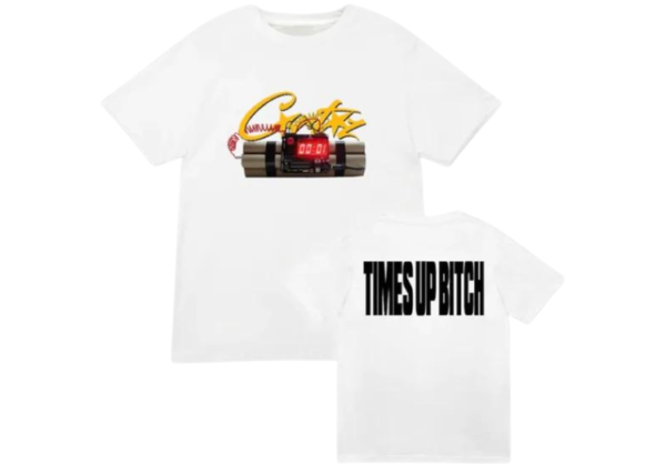 Corteiz Timebomb T Shirt White Yellow