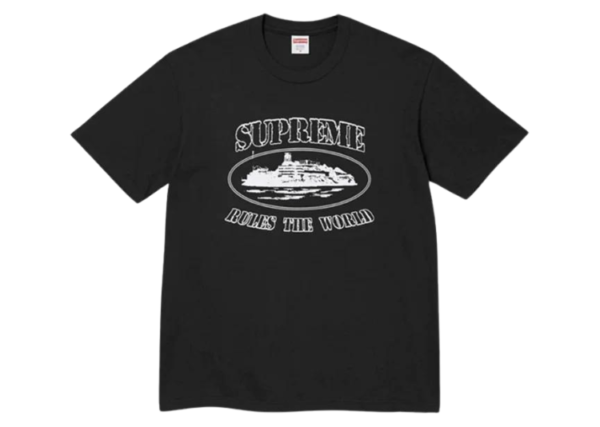 Corteiz RTW x Supreme T-Shirt - Black / White