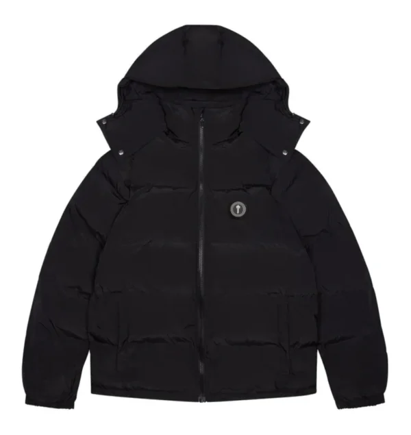 Trapstar Irongate Detachable Hooded Puffer Jacket - Black - Image 2