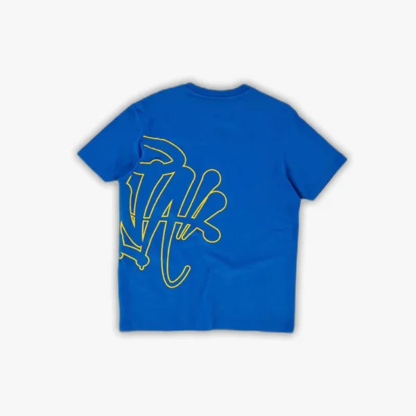 Syna World T-Shirt & Shorts Logo Set - Blue / Yellow - Image 4