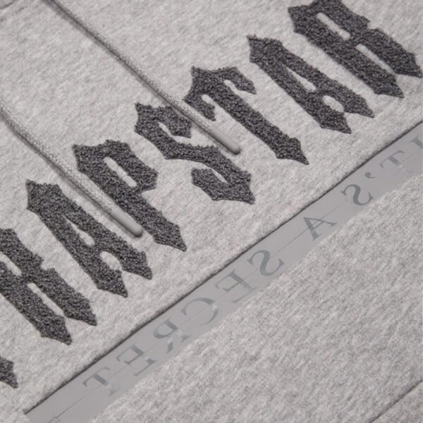 Trapstar Chenille Decoded 2.0 Hooded Tracksuit - Grey - Image 4