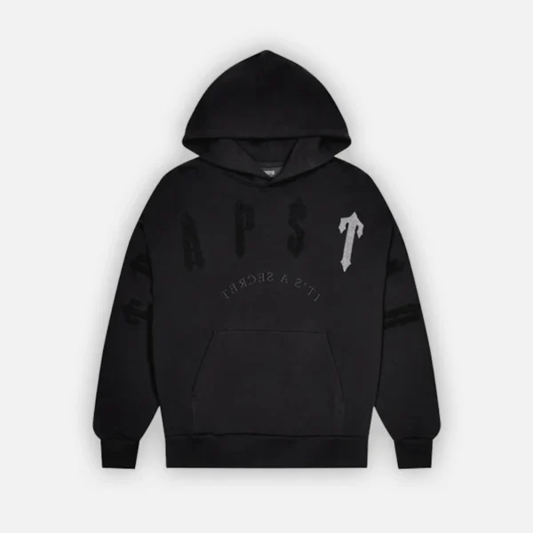 Trapstar Irongate Arch Chenille 2.0 Hooded Tracksuit - Blackout - Image 2