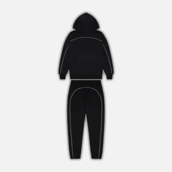 Trapstar Irongate Chenille Arch Hooded Tracksuit - Black Grey Camo - Image 3