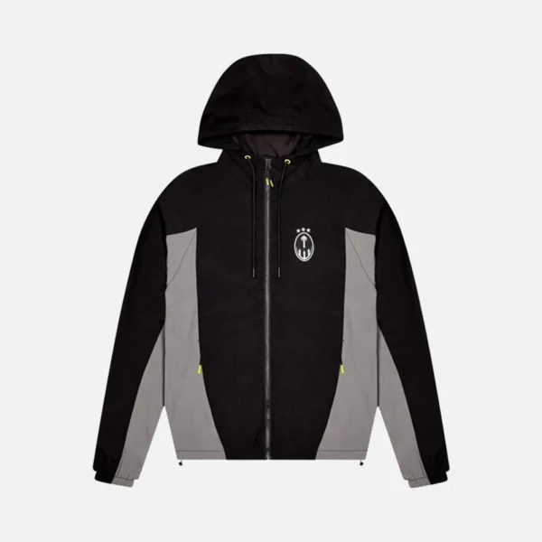 Trapstar Irongate T Crest Hooded Tracksuit - Black Grey - Image 2