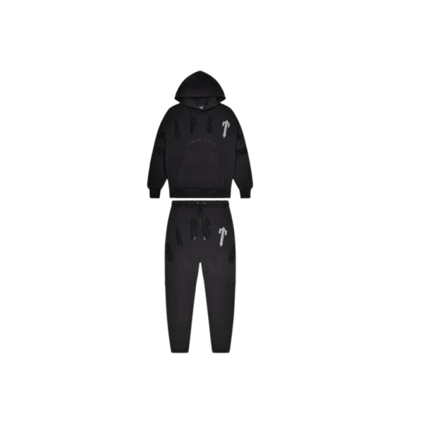 Trapstar Irongate Arch Chenille 2.0 Hooded Tracksuit - Blackout