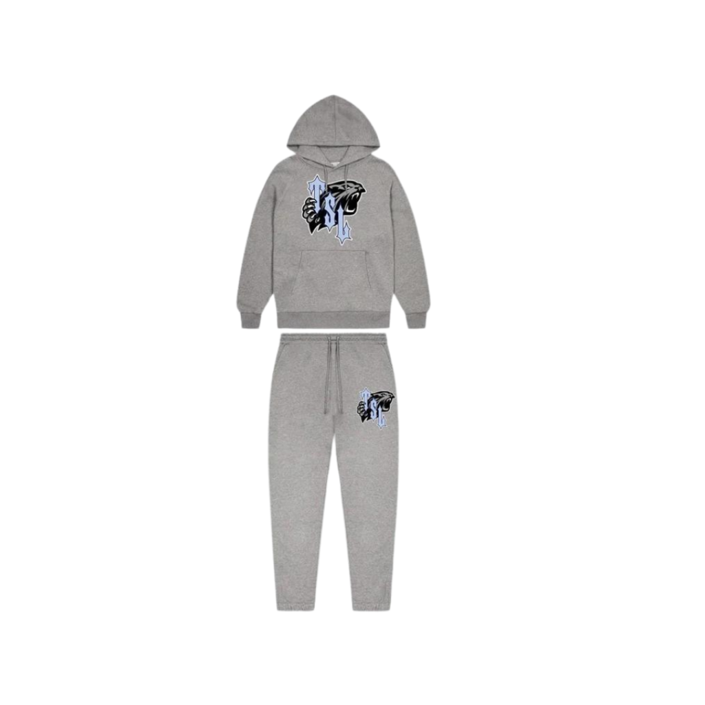Trapstar TSL Shooters Hooded Tracksuit - Grey Ice Blue