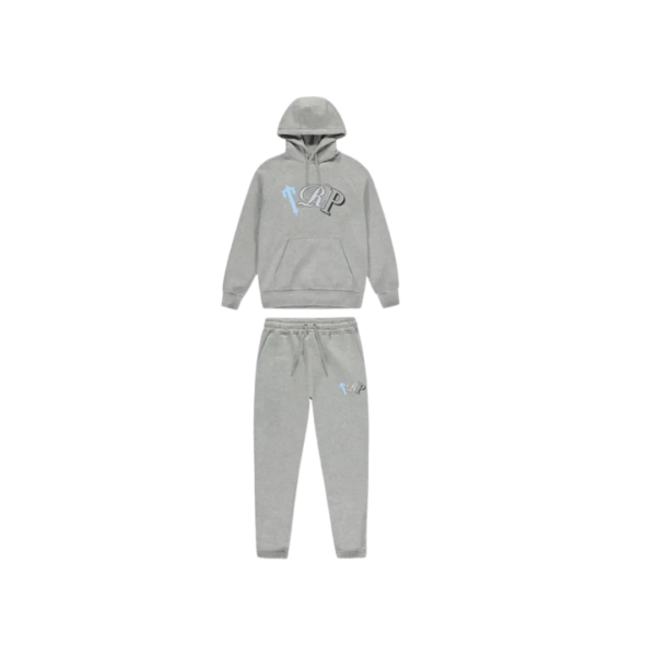 Trapstar TRP Hooded Tracksuit - Grey Ice Blue