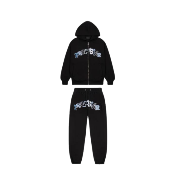 Trapstar Wildcard Hooded Tracksuit - Black Blue