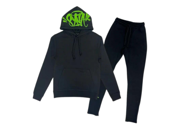 Syna World Logo Tracksuit - Black Green