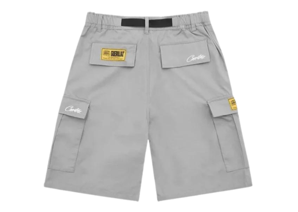 Corteiz Alcatraz Cargo Shorts Grey - Image 2