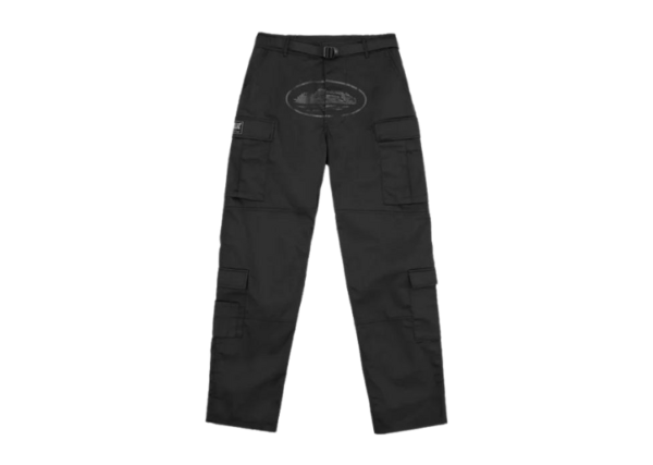 Corteiz RTW Alcatraz Guerillaz Cargo Trouser - Triple Black