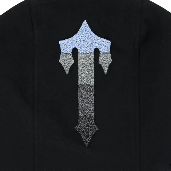 Trapstar Chenille Decoded 2.0 Hooded Tracksuit - Black Ice Blue - Image 3