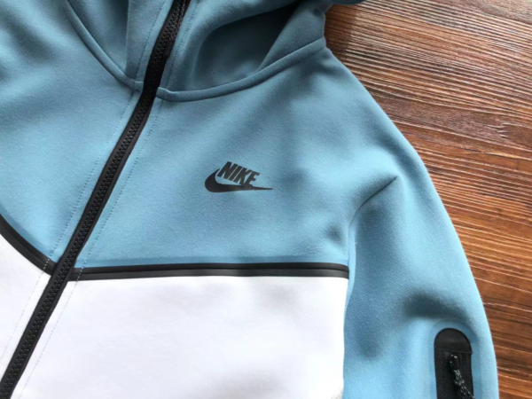 Nike Tech Fleece Blue White - Image 4