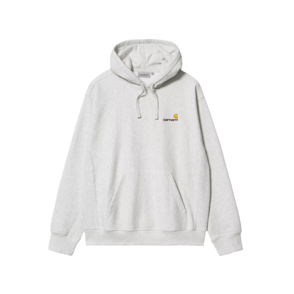 Hooded American Script Sweatshirt Grey