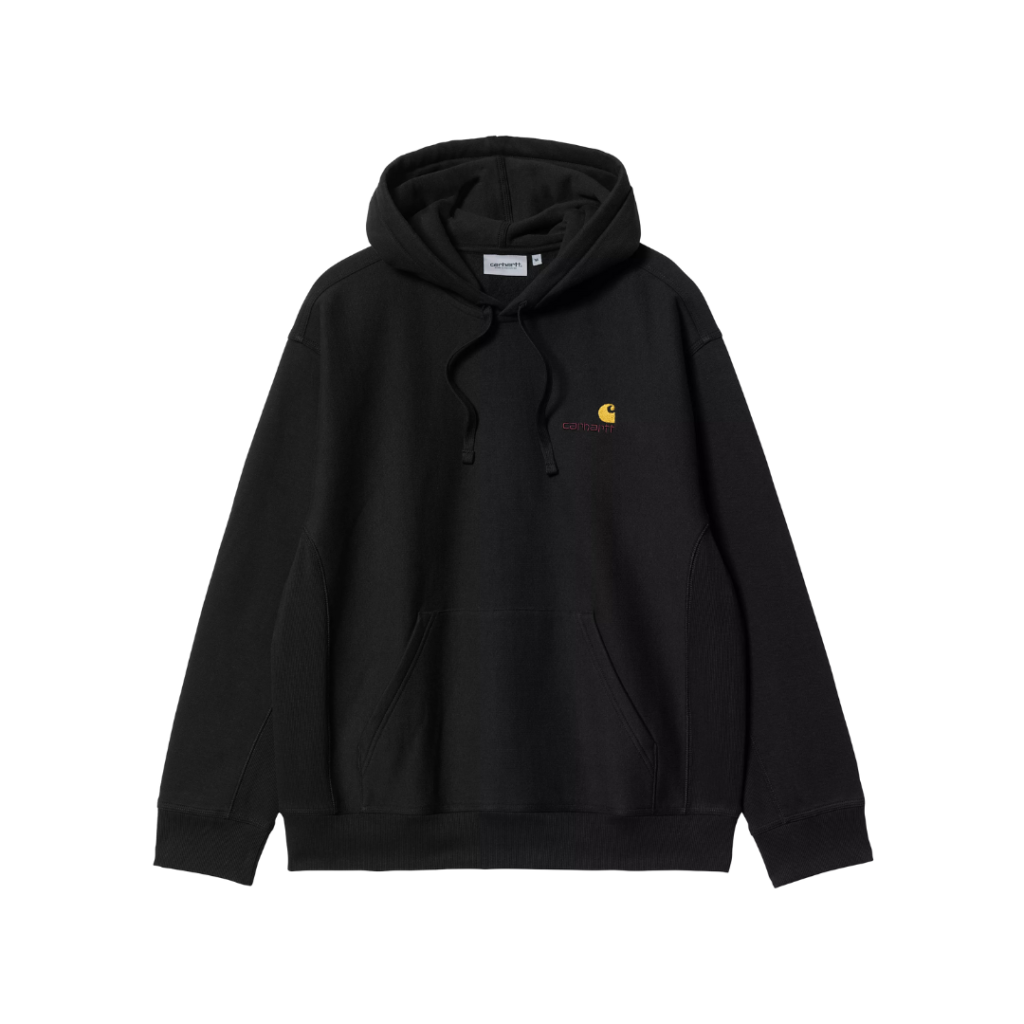 Hooded American Script Sweatshirt Black