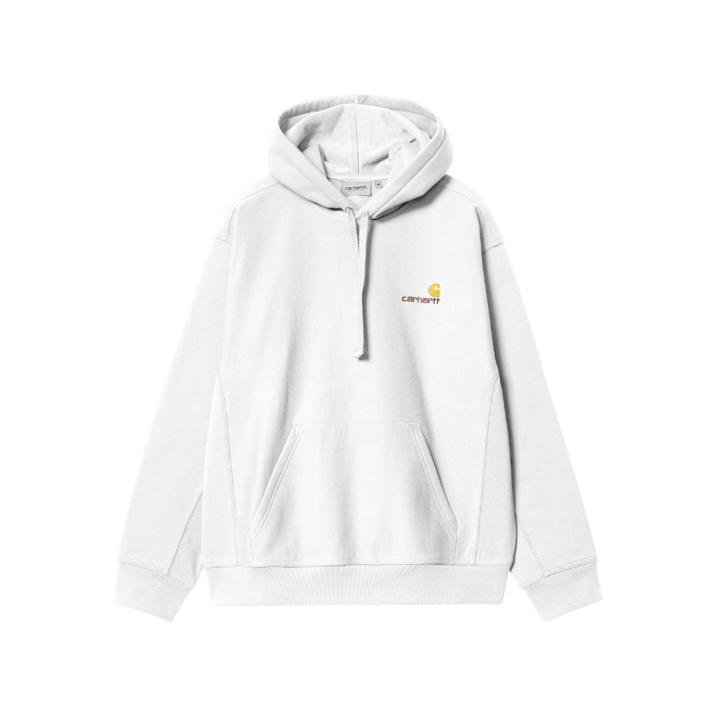Hooded American Script Sweatshirt White