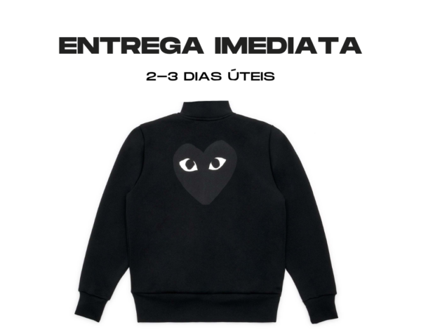 Play Comme des Garçons - Black / Big Heart Print - Entrega Imediata Tamanho: XS e S
