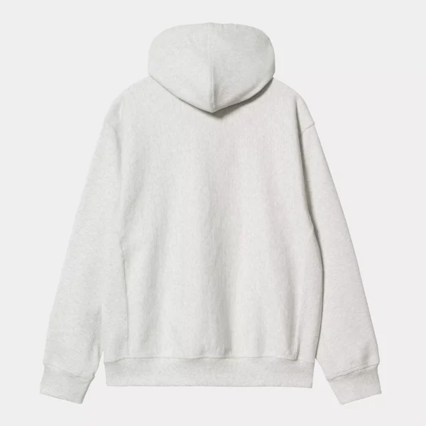 Hooded American Script Sweatshirt Grey - Image 2