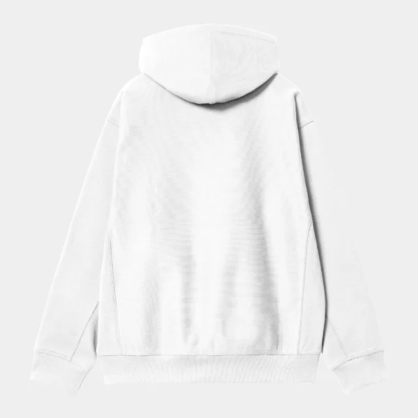 Hooded American Script Sweatshirt White - Image 2