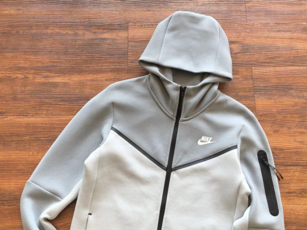 Nike Tech Fleece Beige White Grey - Image 3