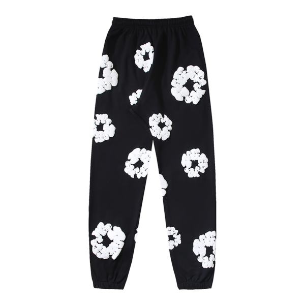 Denim Tears The Cotton Wreath Sweatpants Black - Image 2