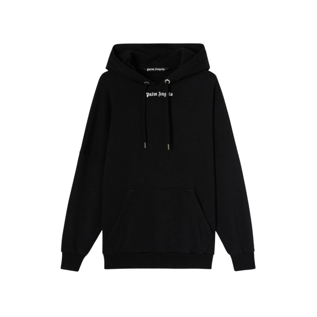 Palm Angels Logo Hoodie Black
