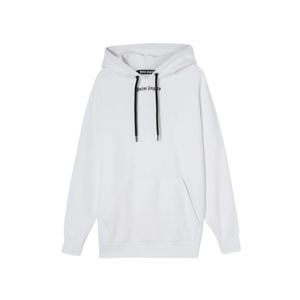 Palm Angels Logo Hoodie White