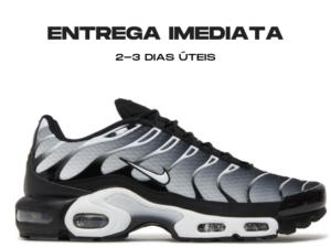 Nike Tn Air Max Plus Black Metallic Silver - Tamanho: 43