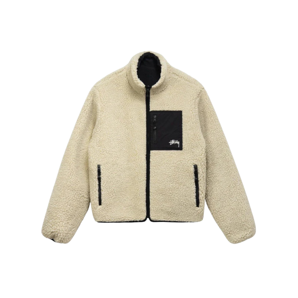 Stussy Sherpa Reversible Jacket Beige
