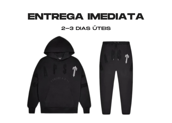 Trapstar Irongate Arch Chenille 2.0 Blackout - Tamanho: L