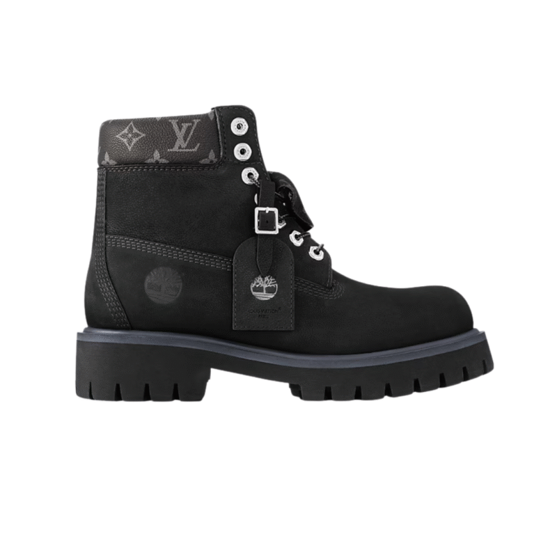 Louis Vuitton x Timberland Black Ankle Boot