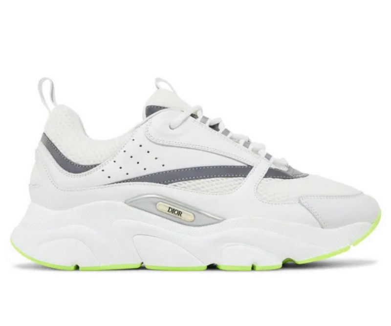 Dior Sneaker B22 White And Light Green