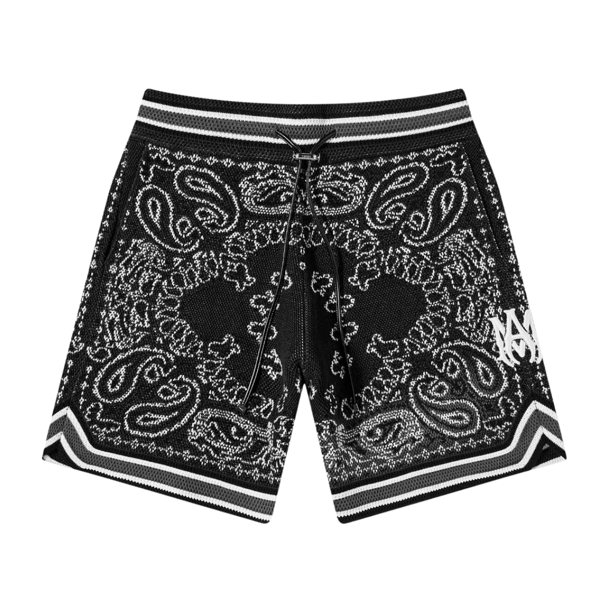 Amiri Bandana Shorts Black
