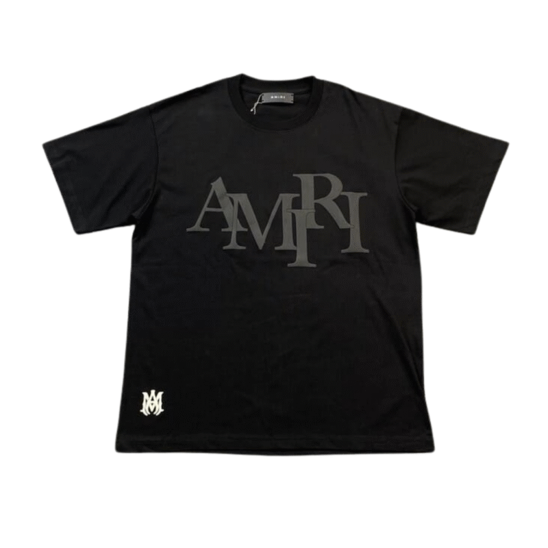 Amiri Black Logo Tshirt Black