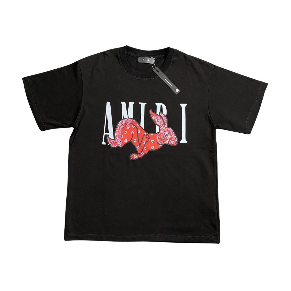 Amiri Rabbit Logo Tshirt Black