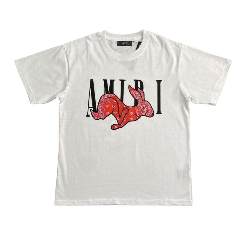 Amiri Rabbit Logo Tshirt White