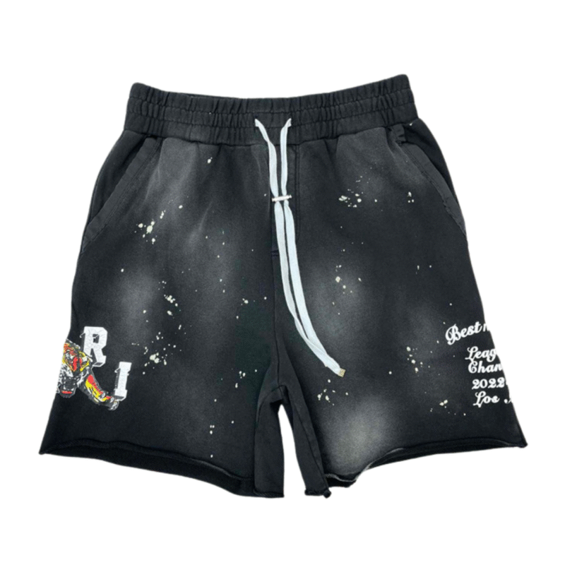 Amiri Vintage Tiger Short Black
