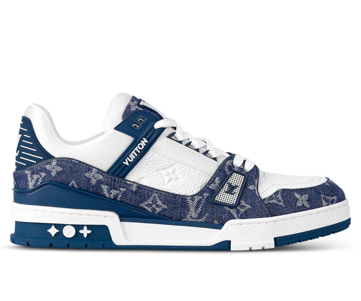 Louis Vuitton Trainer Sneaker Denim Blue