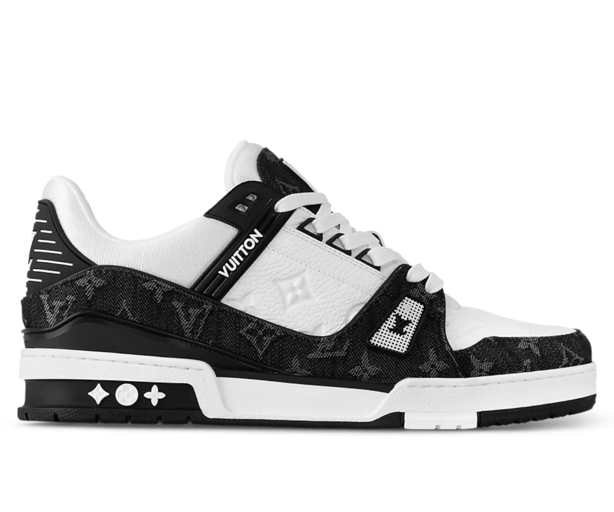 Louis Vuitton Trainer LV Sneaker Denim White Black