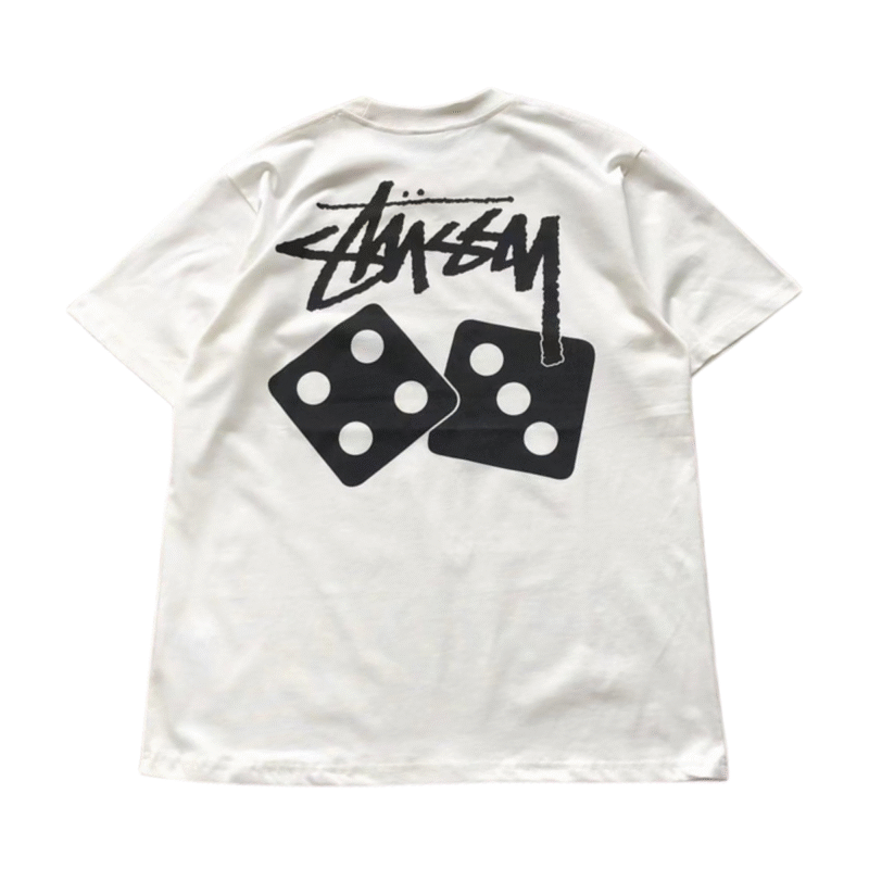Stussy Dice Tshirt White