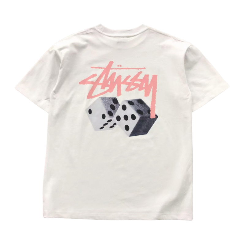 Stussy Dice Tshirt White